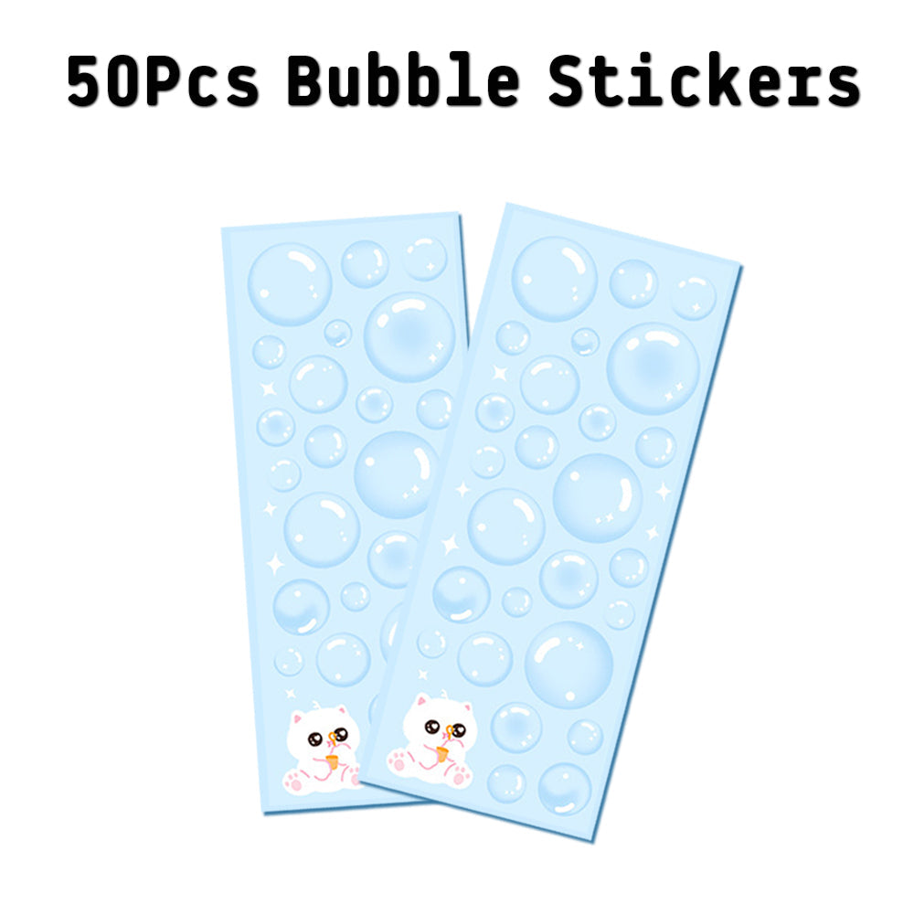 50 Pcs Water Bubble Stickers
