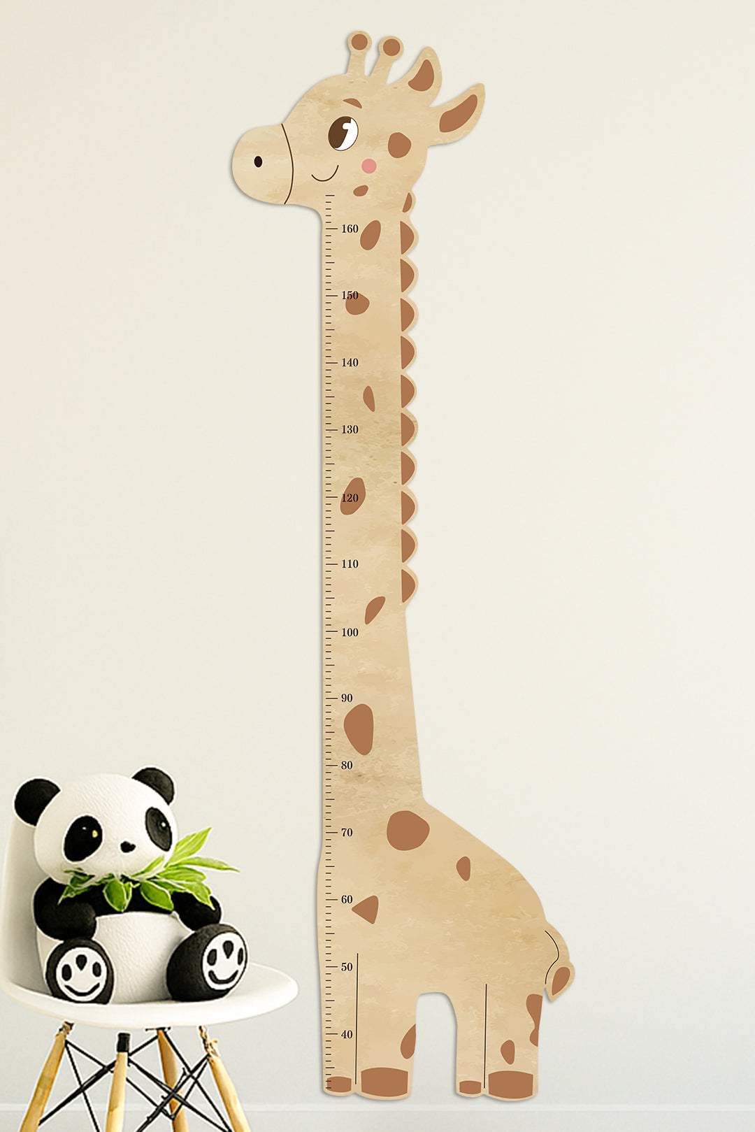Personalised Wooden Giraffe Height Growth Chart for Kids UK.Woodemon