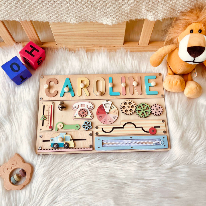 Personalised Montessori Busy Board for Kids