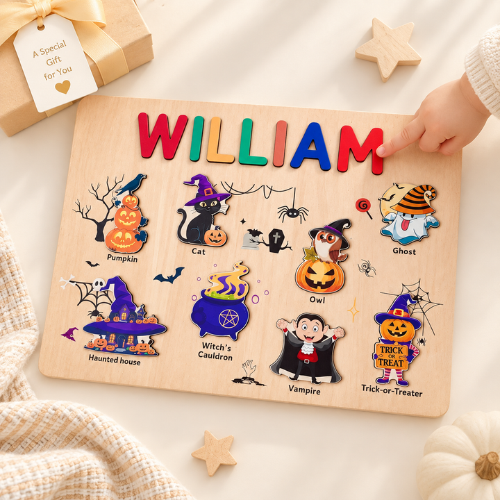 Personalised Halloween Name Puzzle