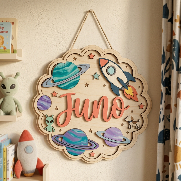 Personalised Kids Name Sign for Door & Wall