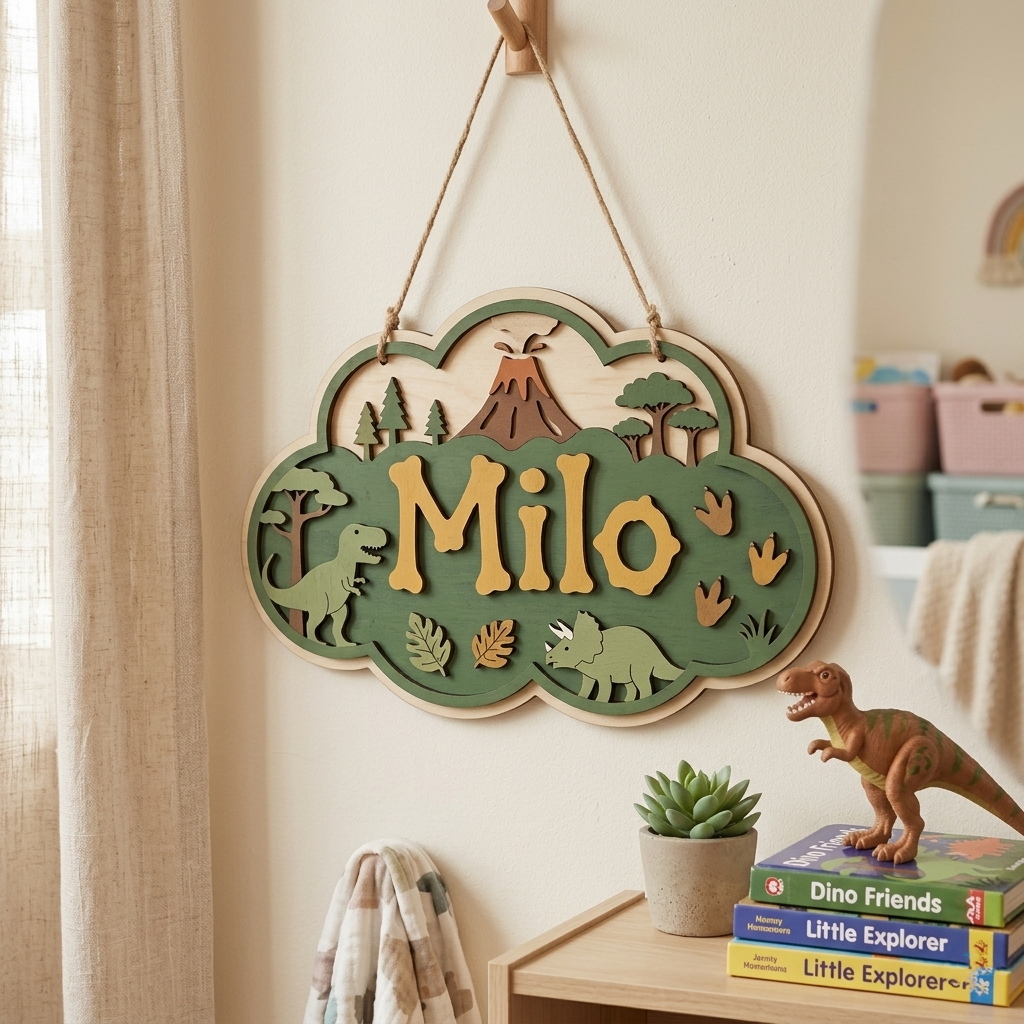 Personalised Kids Name Sign for Door & Wall
