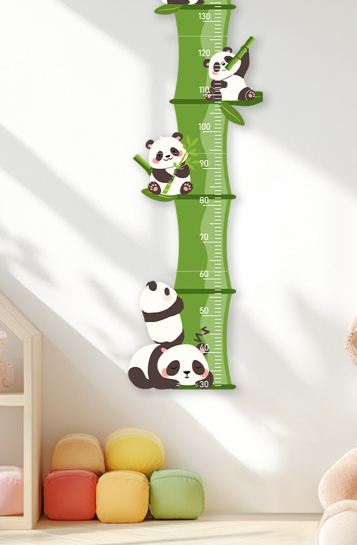 Personalised Wooden Panda Bamboo Growth Chart