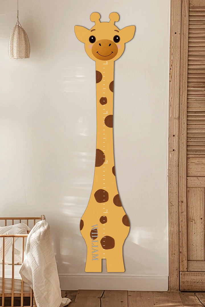 Personalized Wooden Giraffe Growth Chart Ruler