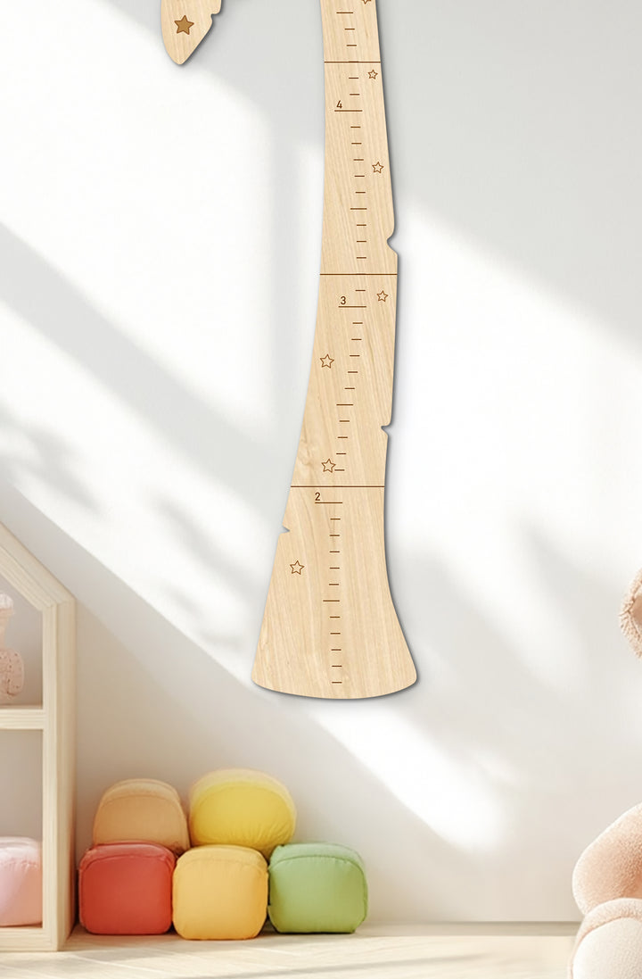 Personalised Wooden Palm Tree Growth Chart for Kids