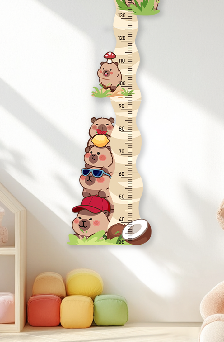 Personalised Wooden Coconut Bear Growth Chart