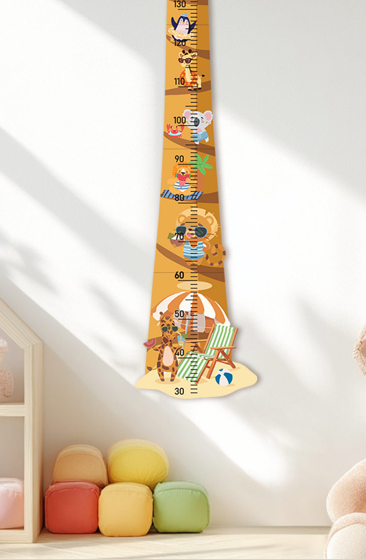 Personalised Wooden Palm Tree Adventure Growth Chart