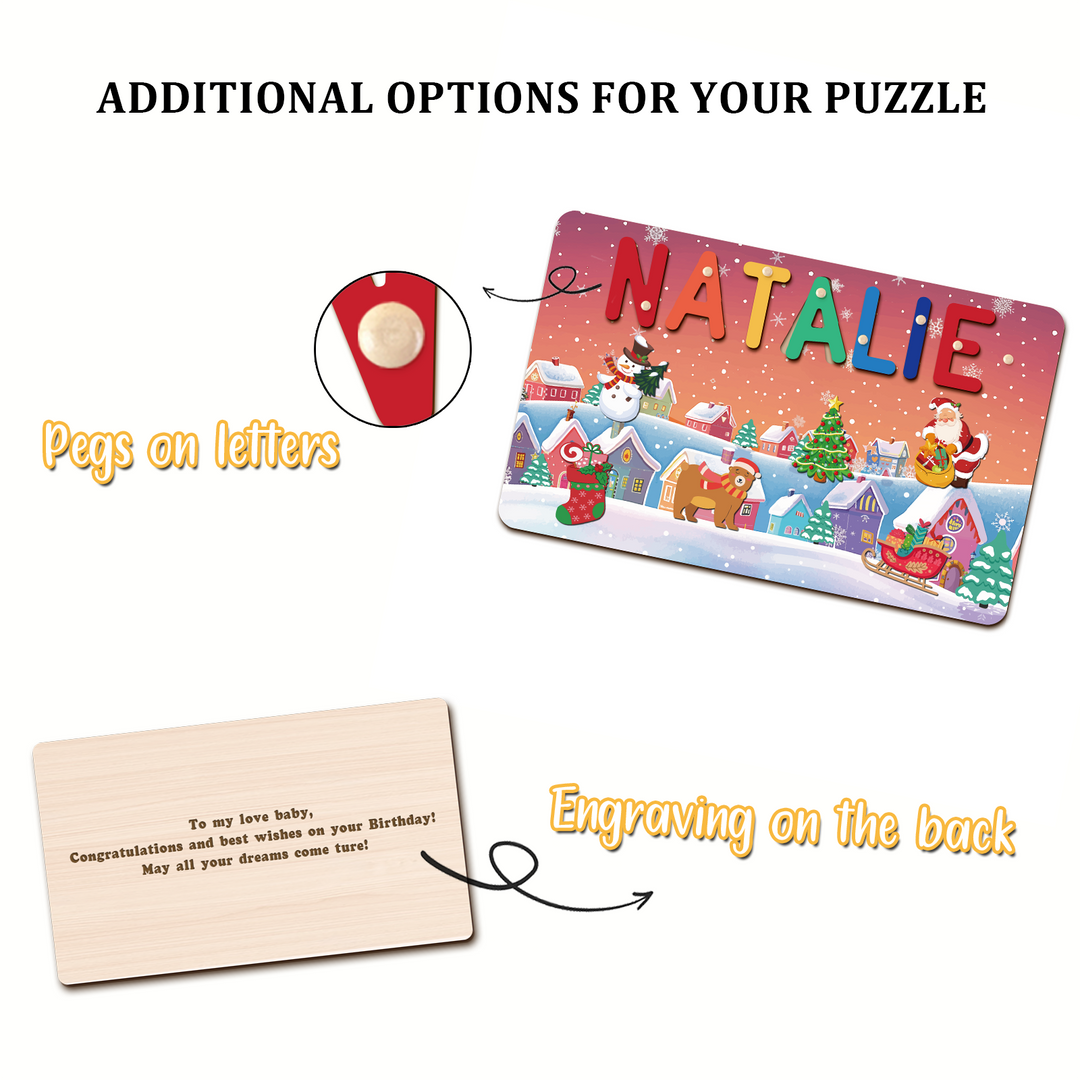 Personalised Christmas Name Puzzle