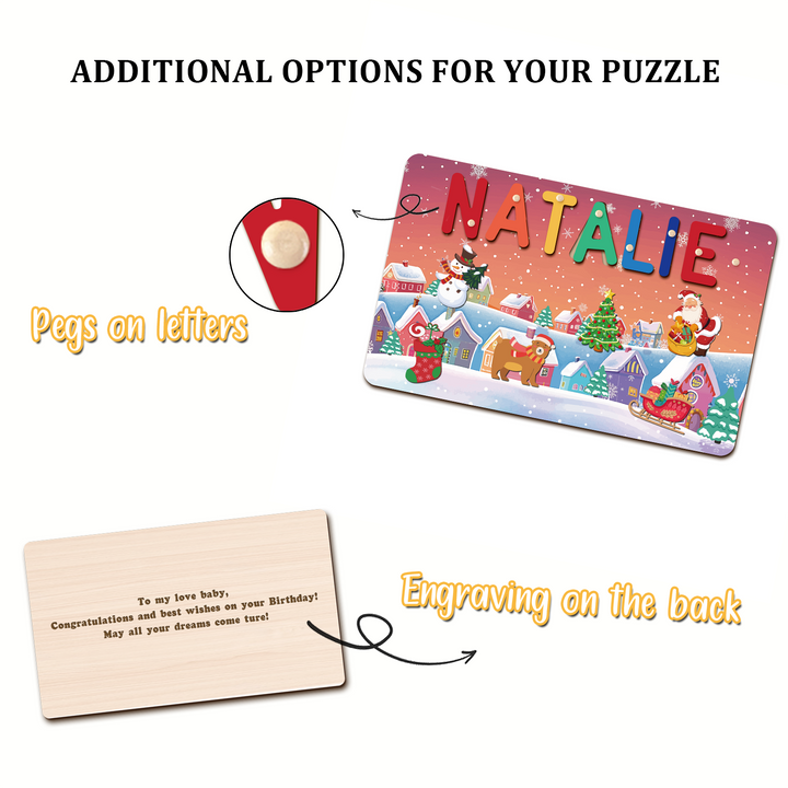 Personalised Christmas Name Puzzle