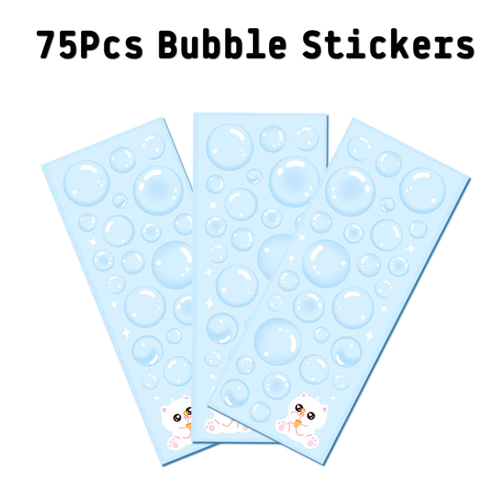 75 Pcs Water Bubble Stickers