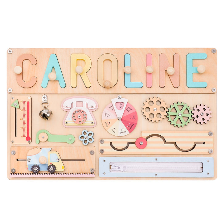 Personalised Montessori Busy Board for Kids