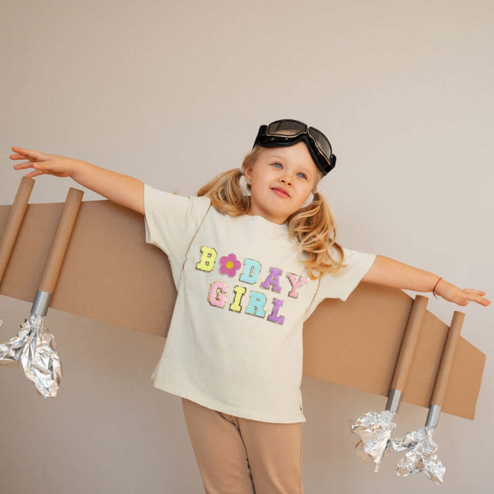 Personalised Birthday Patch T-shirt for Kids