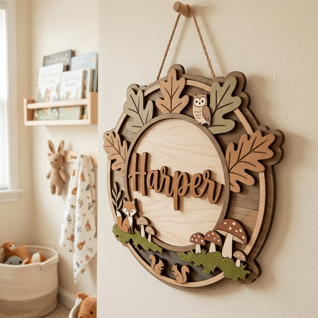 Personalised Kids Name Sign for Door & Wall