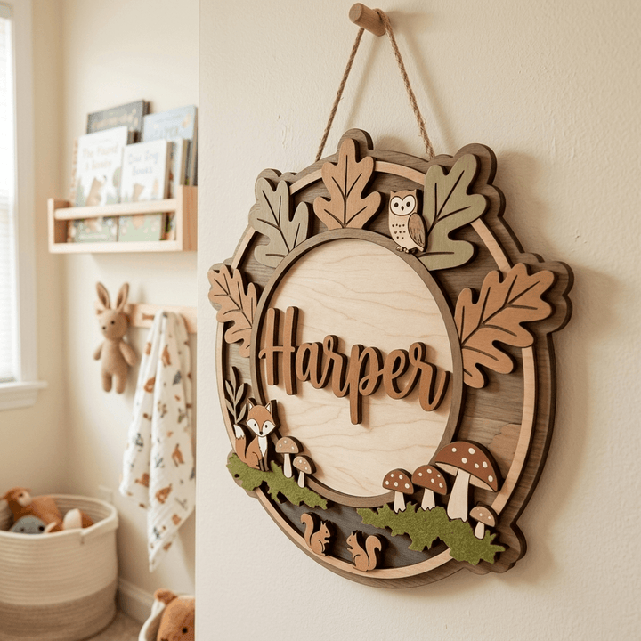 Personalised Kids Name Sign for Door & Wall