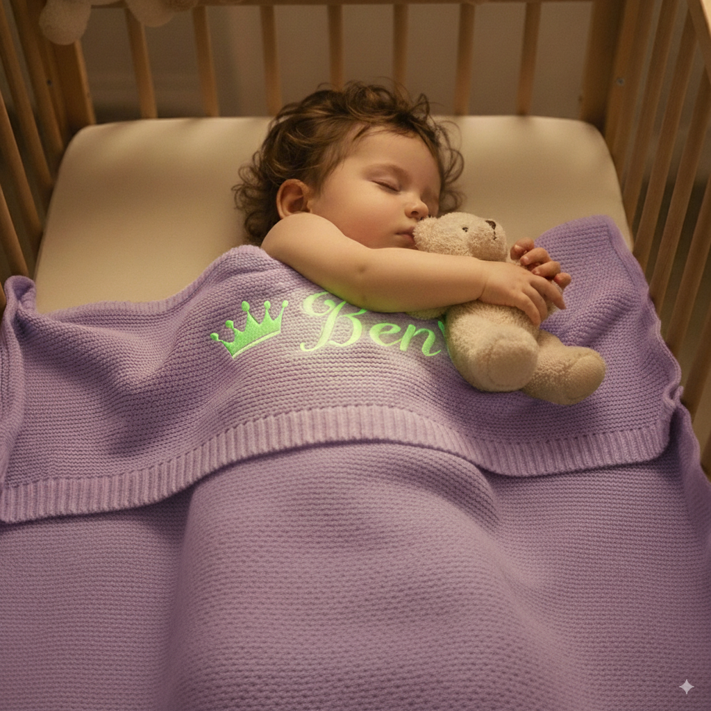 Personalised Glow in the Dark Star Blanket