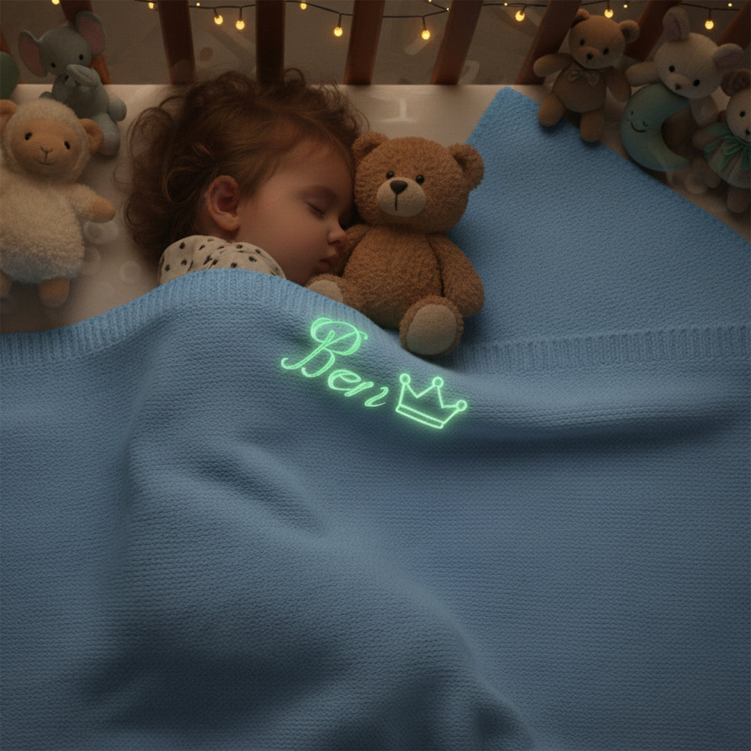 Personalised Glow in the Dark Star Blanket