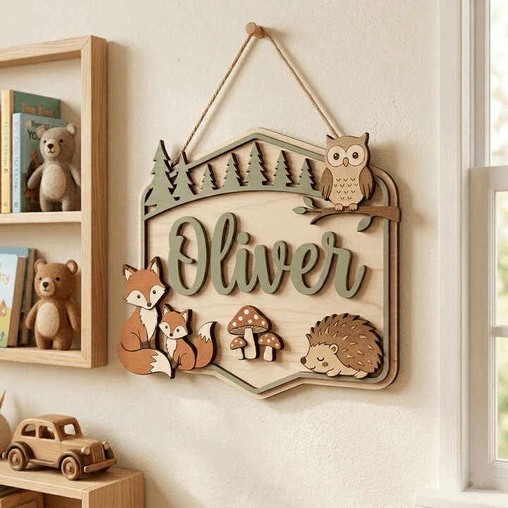 Personalised Kids Name Sign for Door & Wall