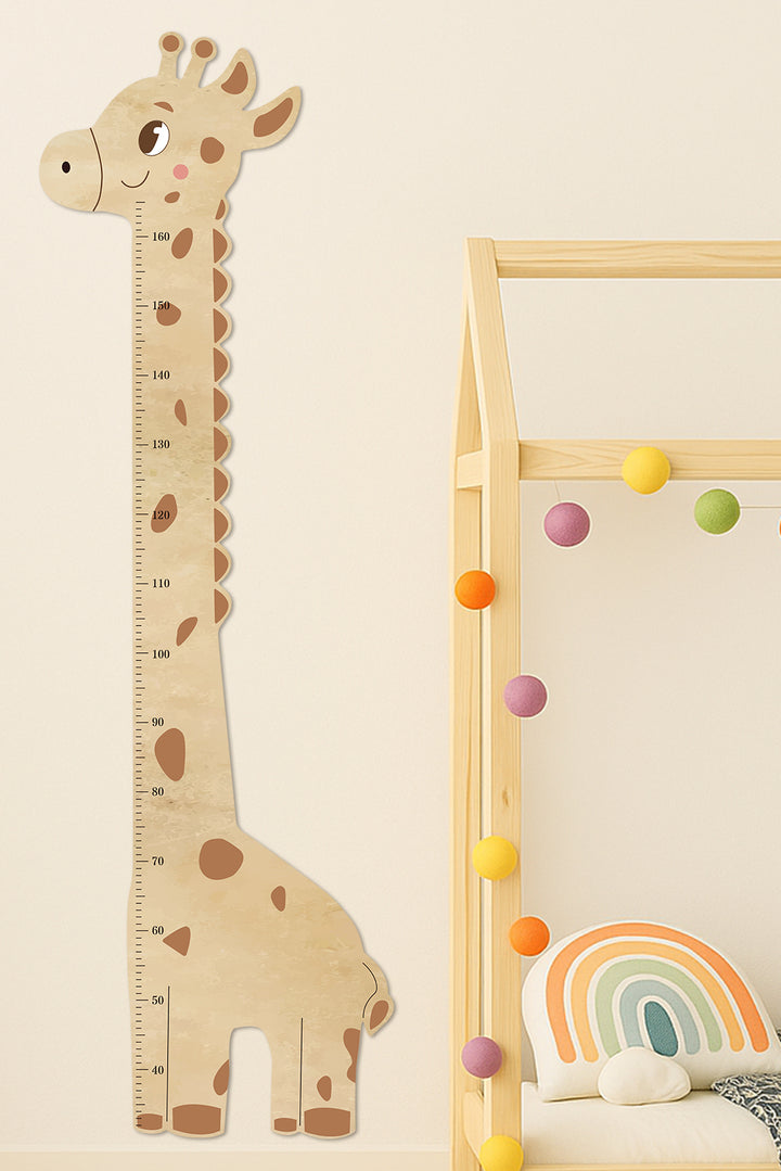 Personalised Wooden Giraffe Height Growth Chart for Kids