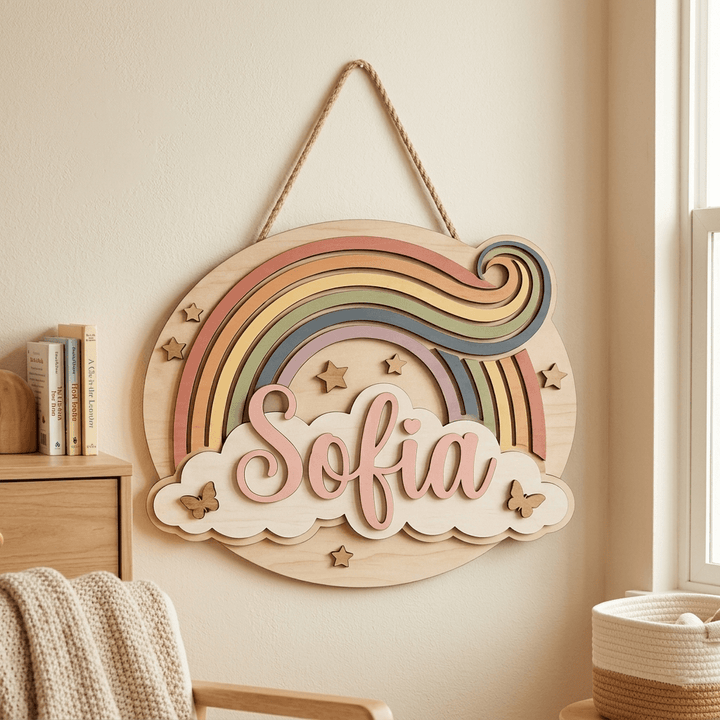 Personalised Kids Name Sign for Door & Wall