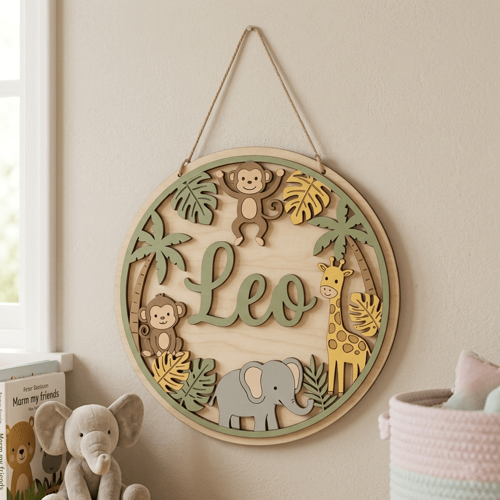 Personalised Kids Name Sign for Door & Wall