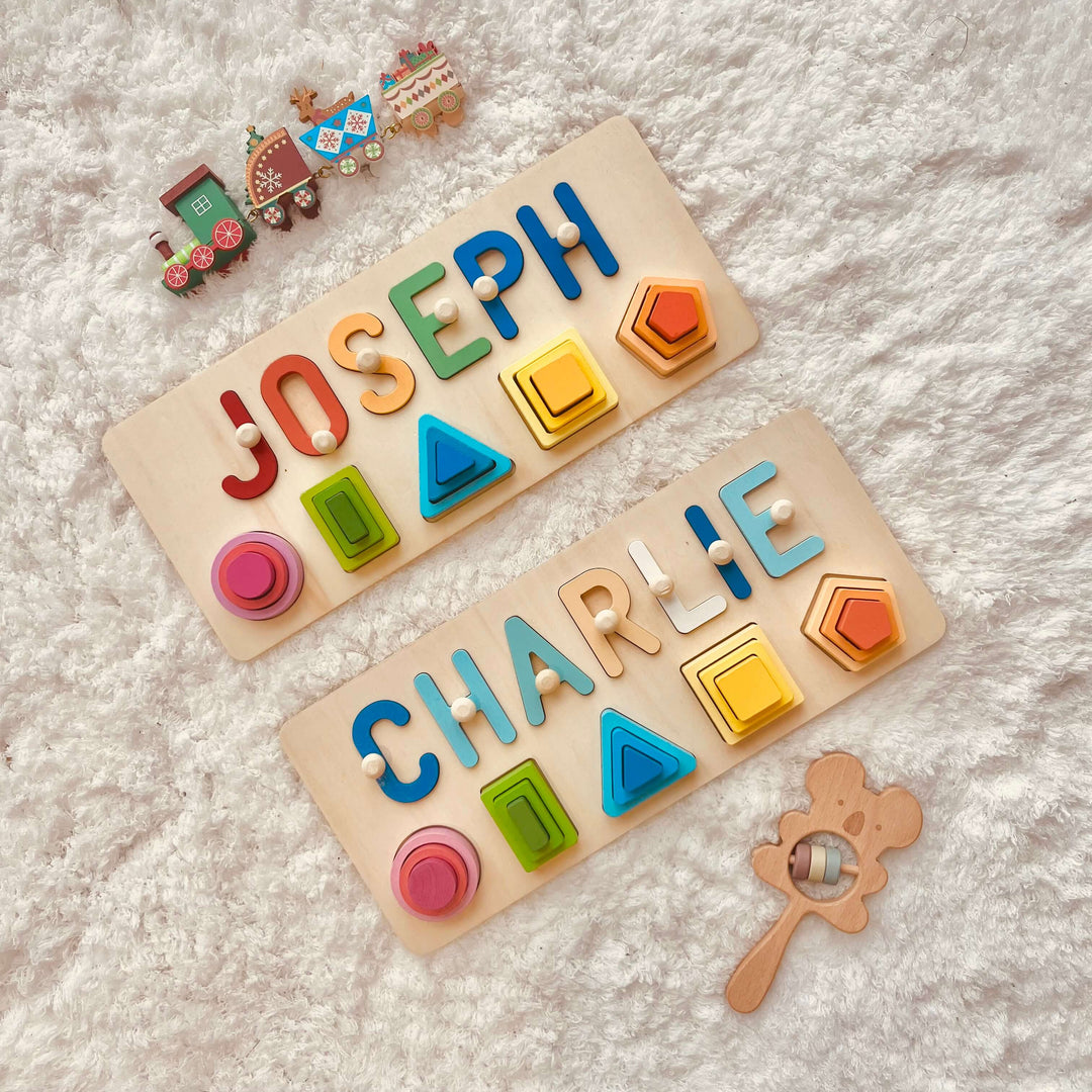 Personalised Wooden Baby Name Stacking Toy