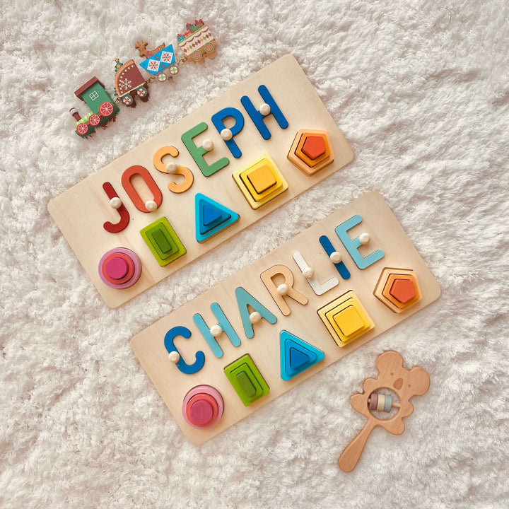 Personalised Wooden Baby Name Stacking Toy