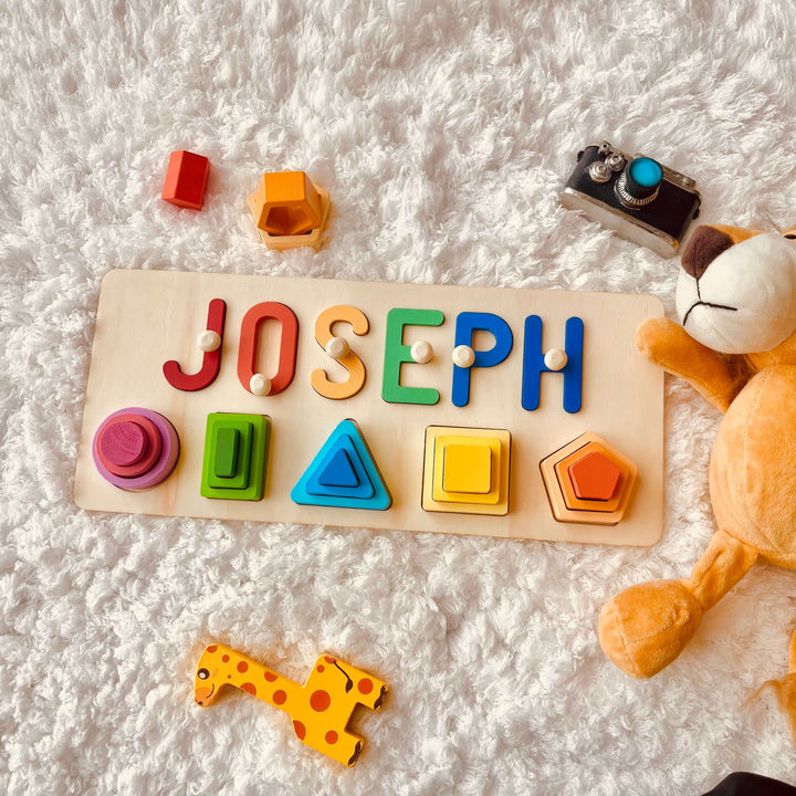 Personalised Wooden Baby Name Stacking Toy