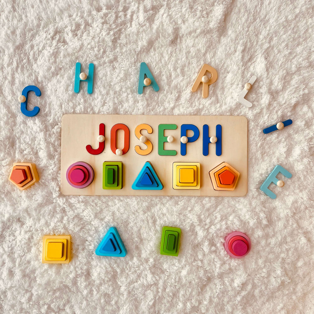 Personalised Wooden Baby Name Stacking Toy