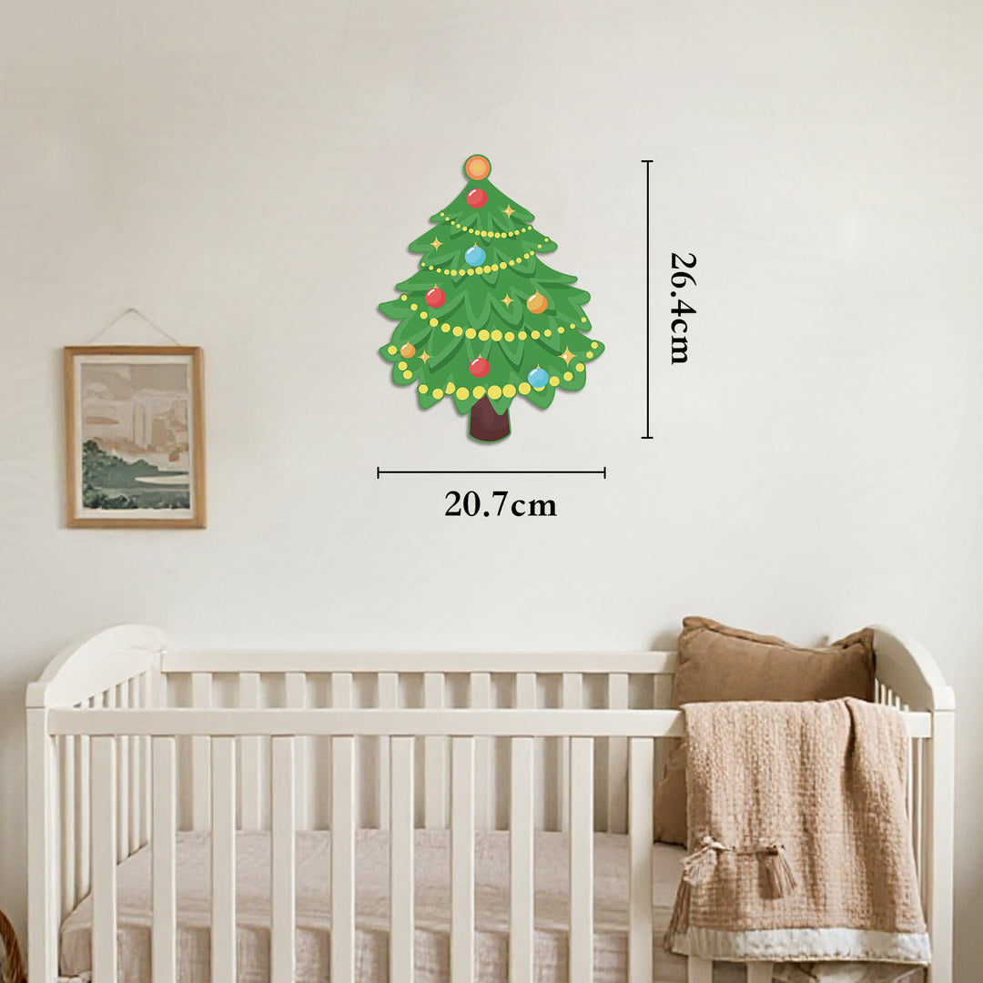 Personalised Wooden Baby's Room Wall Light Set-Christmas Theme