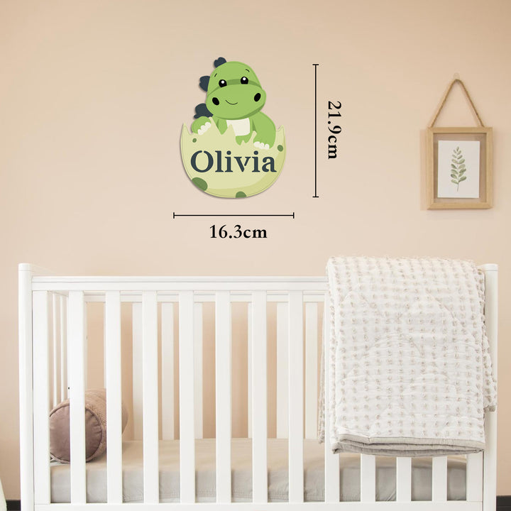 Personalised Wooden Baby's Room Wall Light Set-Dinosaur Theme