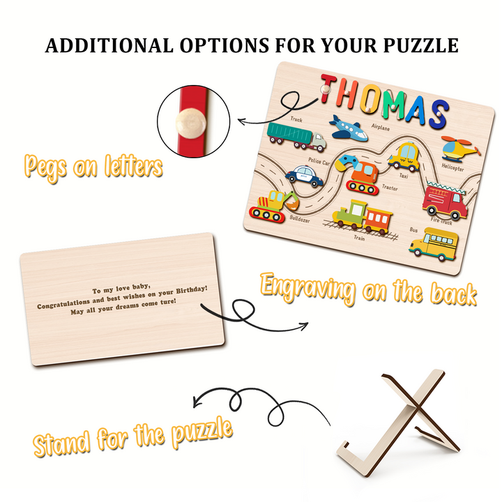 Personalised Traffic Name Puzzle
