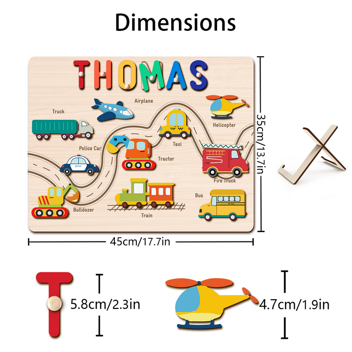 Personalised Traffic Name Puzzle