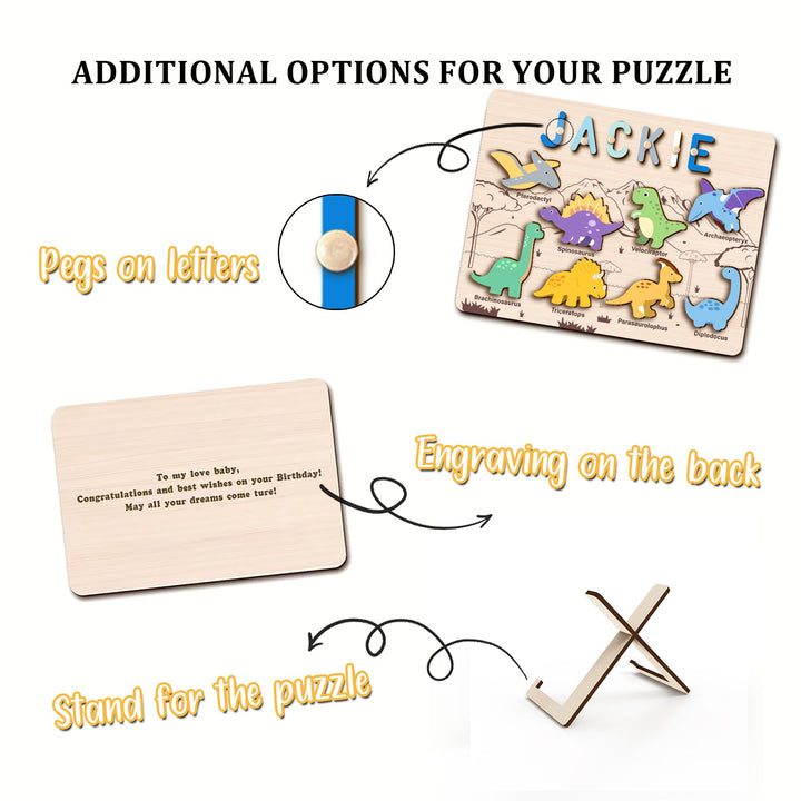 Personalised Dinosaur Name Puzzle