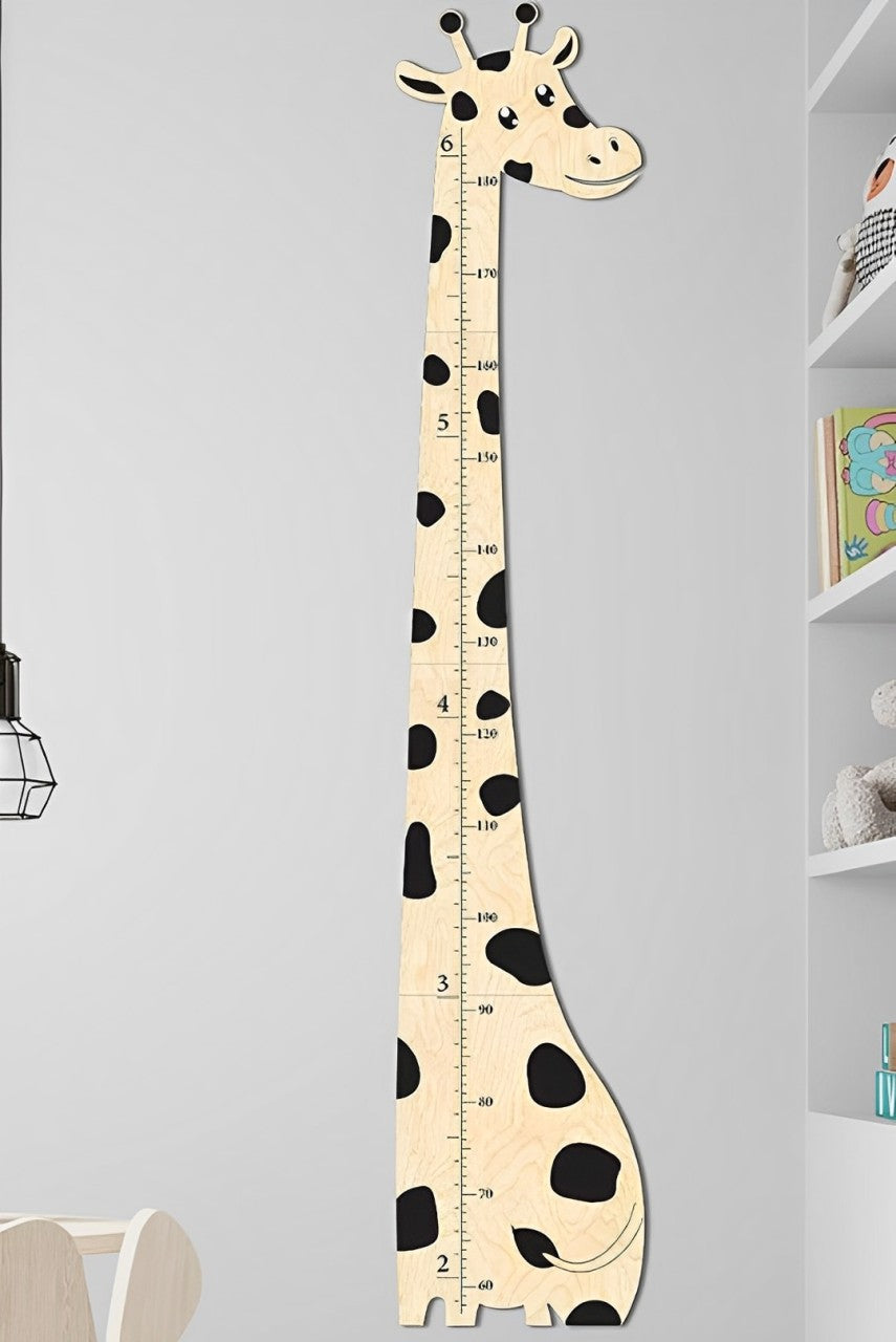 Wooden Giraffe Growth Chart Height Ruler for Kids – UK.Woodemon