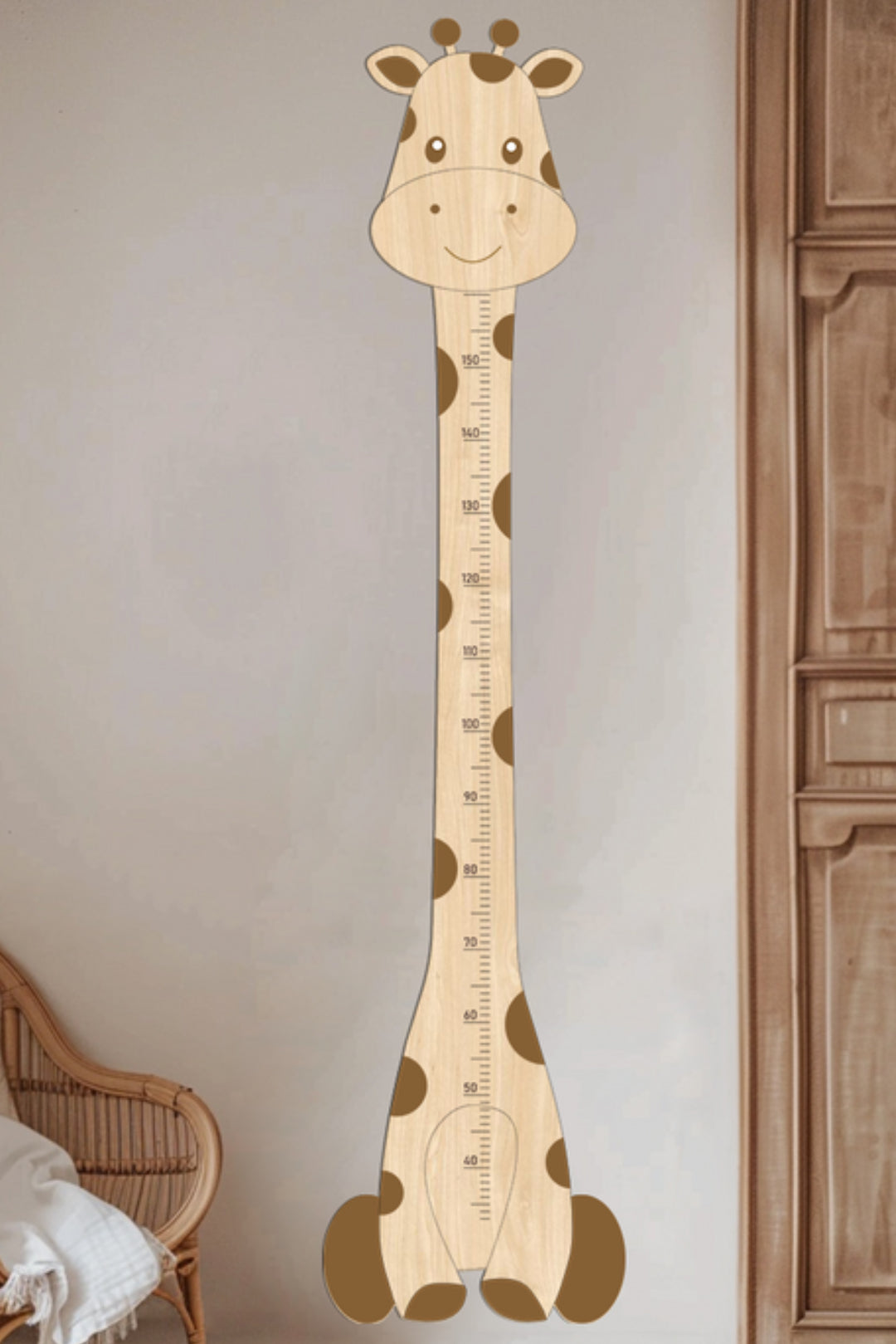Personalized Wooden Giraffe Growth Chart Height Ruler for Kids – UK ...