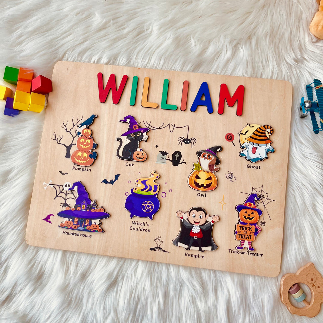 Personalised Halloween Name Puzzle