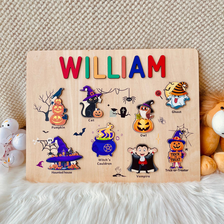 Personalised Halloween Name Puzzle