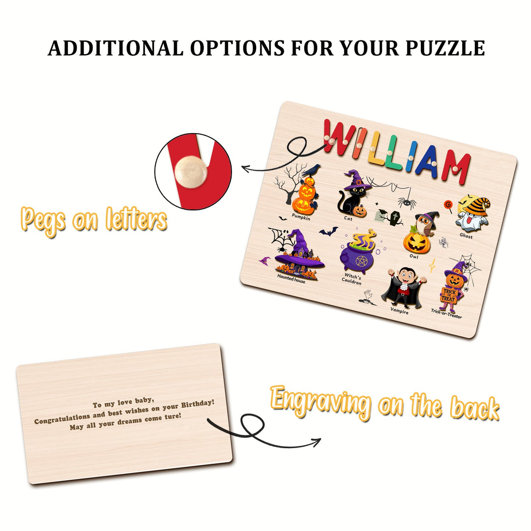Personalised Halloween Name Puzzle