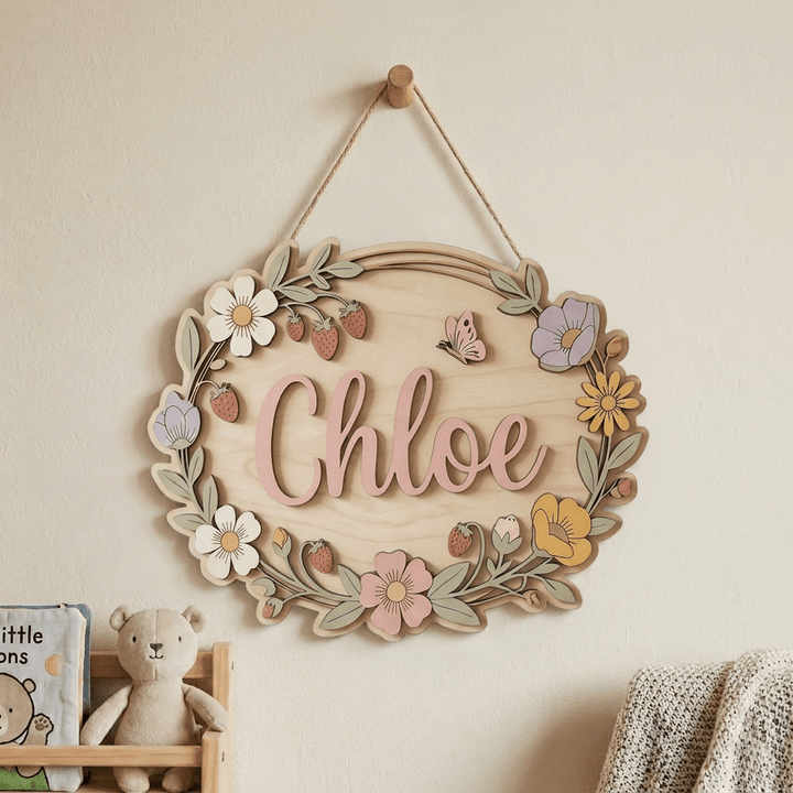 Personalised Kids Name Sign for Door & Wall