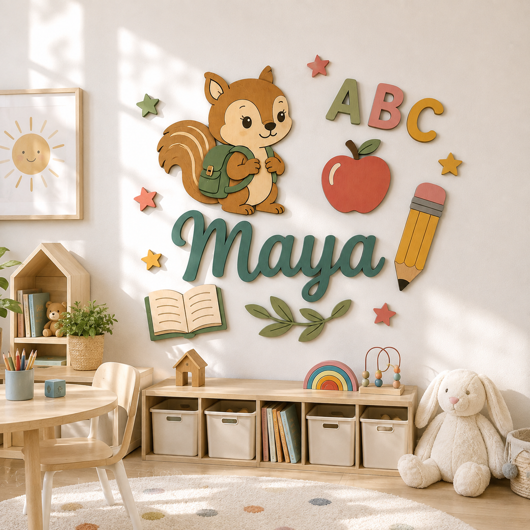 Personalised Back to School Name Sign