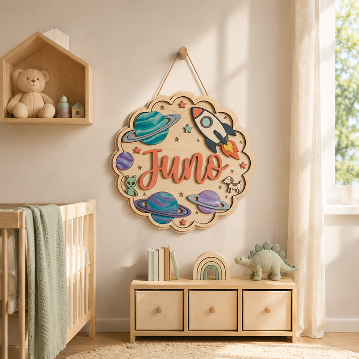 Personalised Kids Name Sign for Door & Wall
