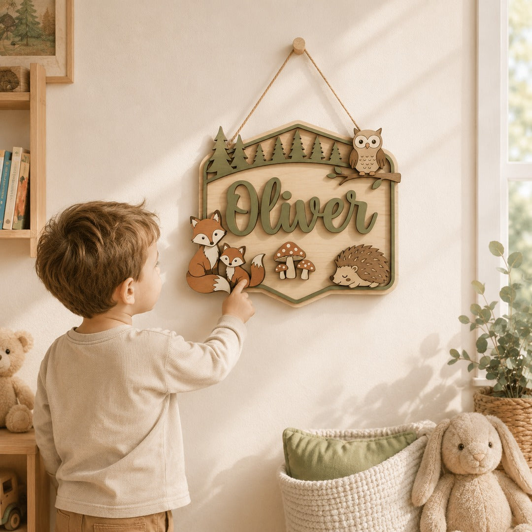 Personalised Kids Name Sign for Door & Wall
