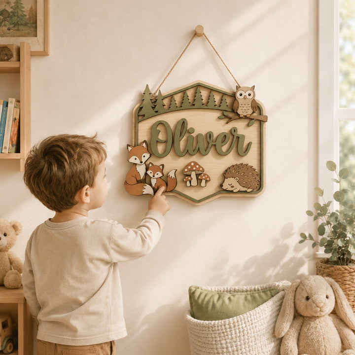 Personalised Kids Name Sign for Door & Wall