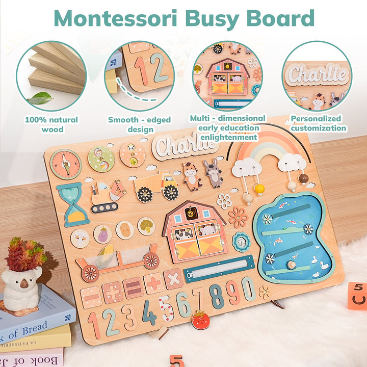 Personalised Montessori Busy Board