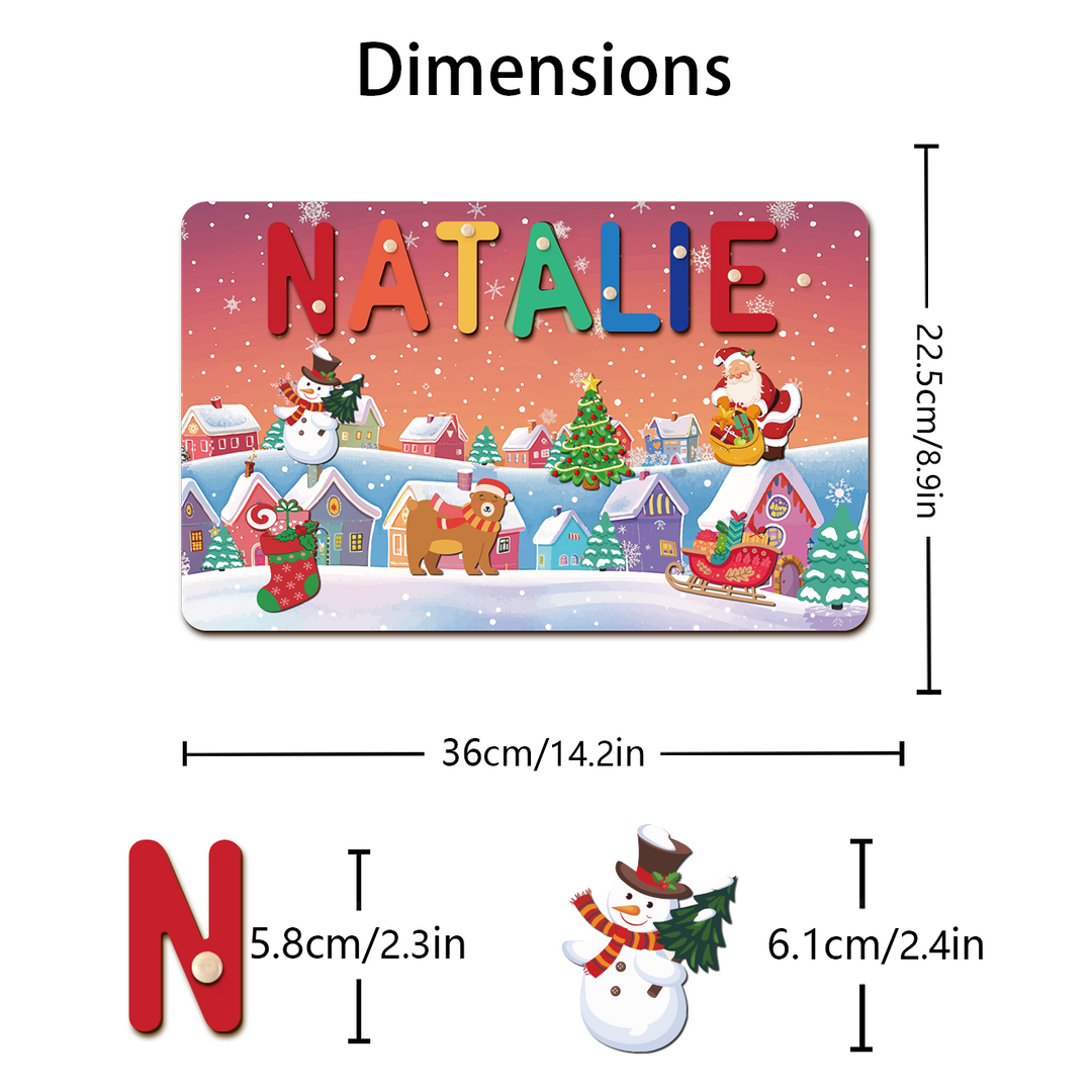 Personalised Christmas Name Puzzle