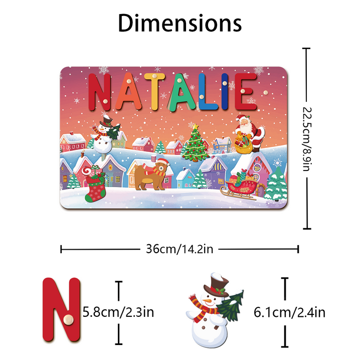 Personalised Christmas Name Puzzle