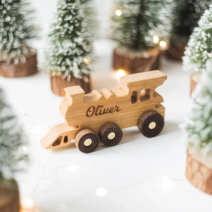Personalised Wooden Train Set With Name
