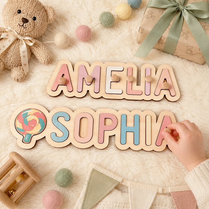 Wooden Name Puzzle For Baby