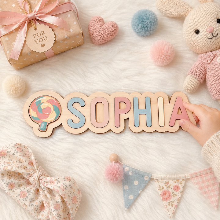 Wooden Name Puzzle For Baby