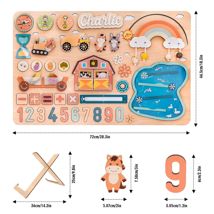 Personalised Montessori Busy Board